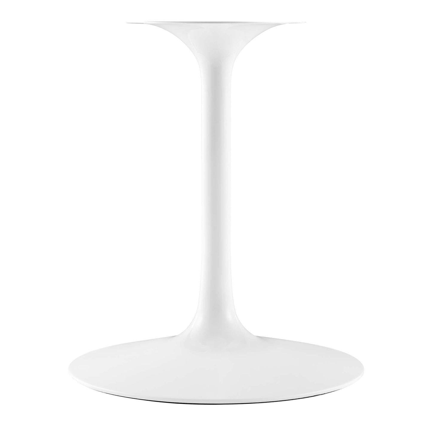 Lumen 40" Round Faux Marble Dining Table in White