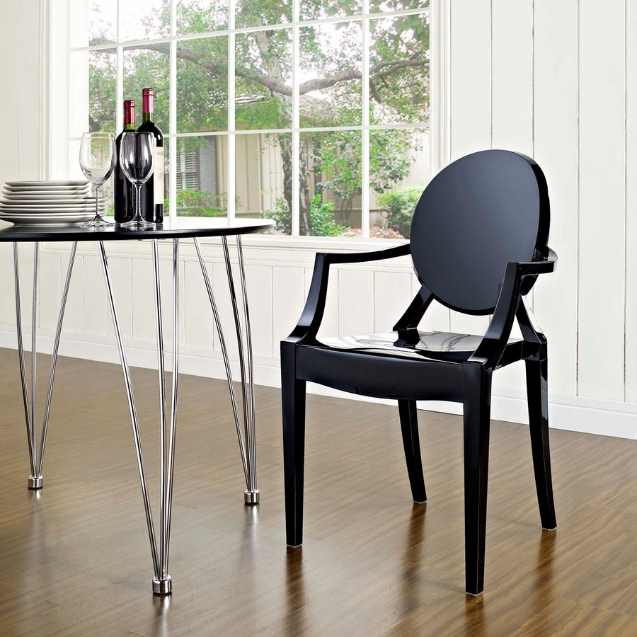 Thistle Dining Armchair in Black