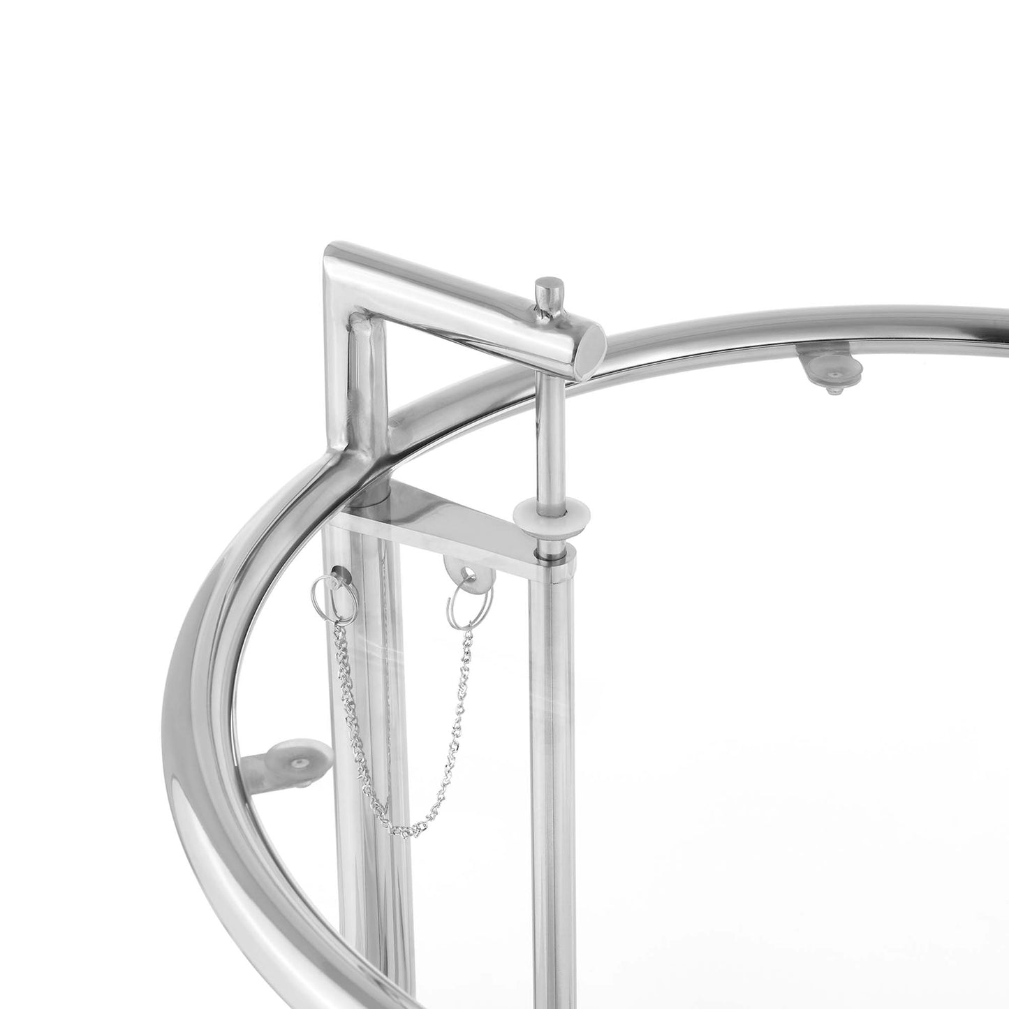 Margot Metal Side Table in Silver