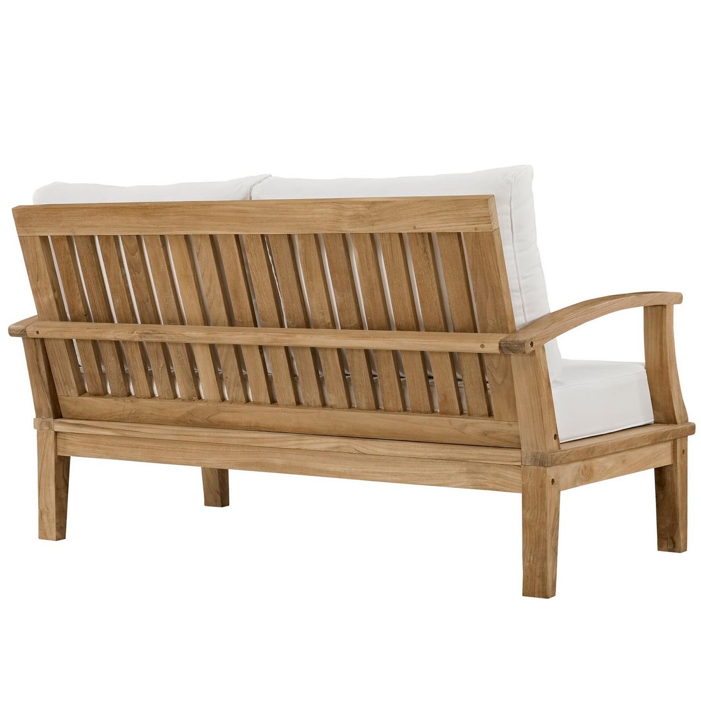 Cove 8 Piece Outdoor Patio Teak Set in Natural White