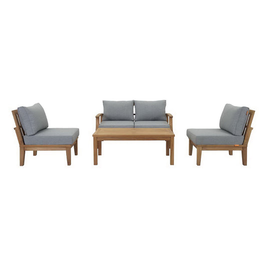 Marina 5 Piece Outdoor Patio Teak Set by Furniture For America