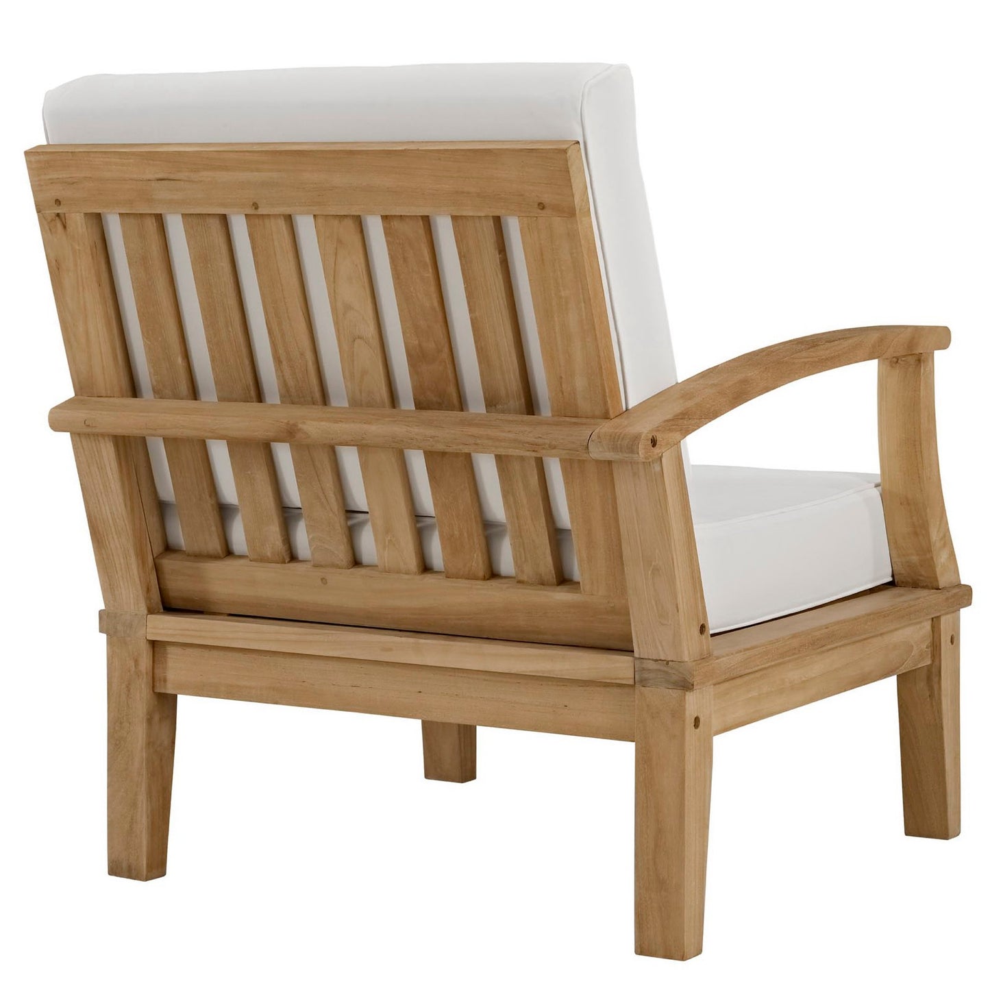 Cove 10 Piece Outdoor Patio Teak Set in Natural White