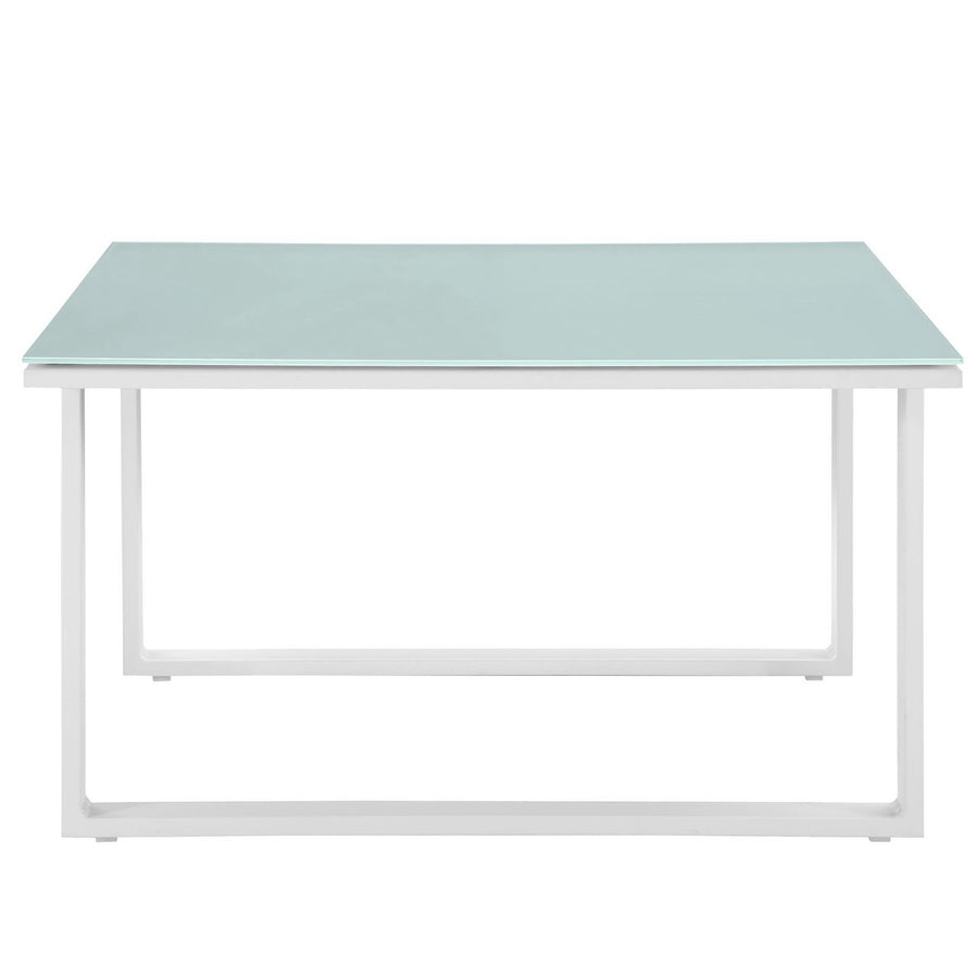 Lotus Outdoor Patio Side Table in White