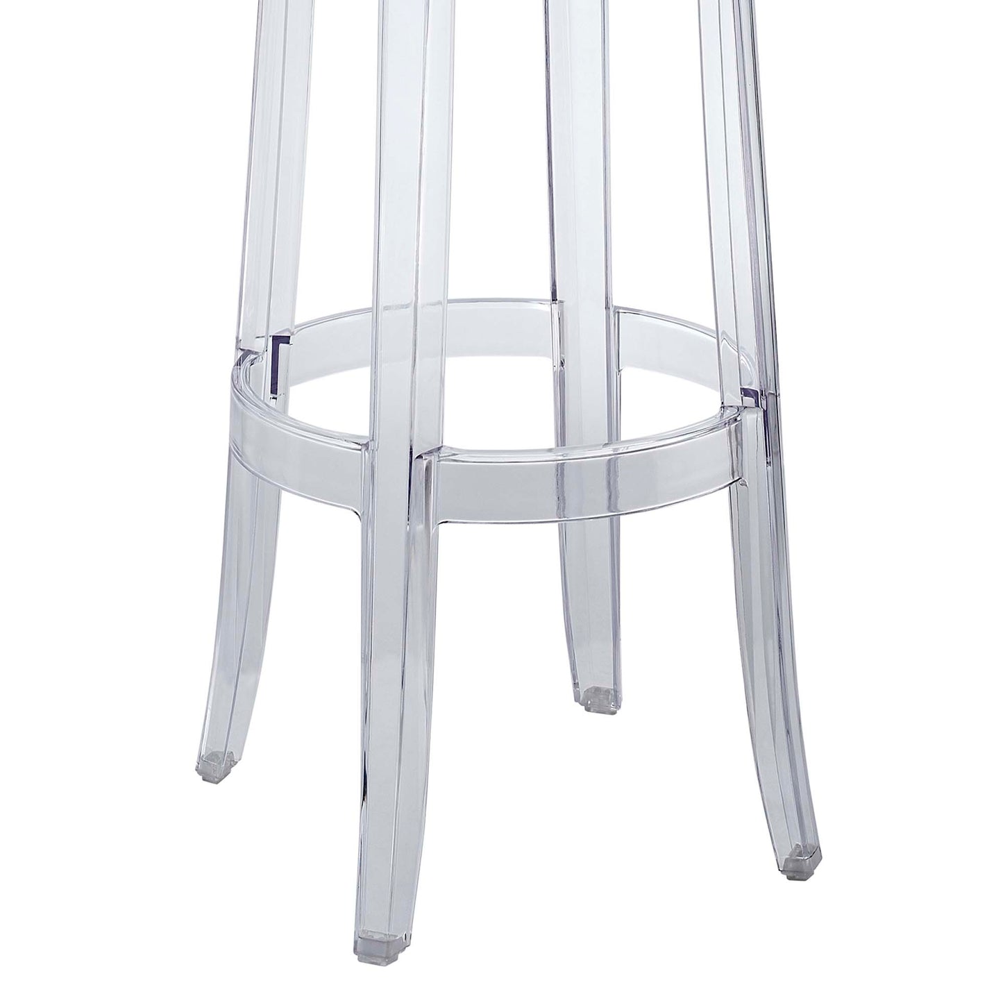 Thistle Backless Bar Stool in Clear