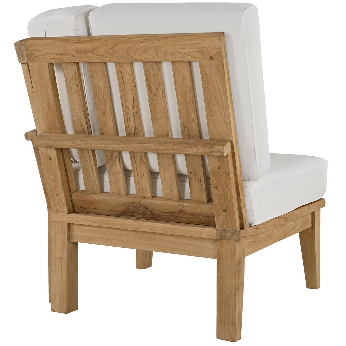 Cove 6 Piece Outdoor Patio Teak Set in Natural White