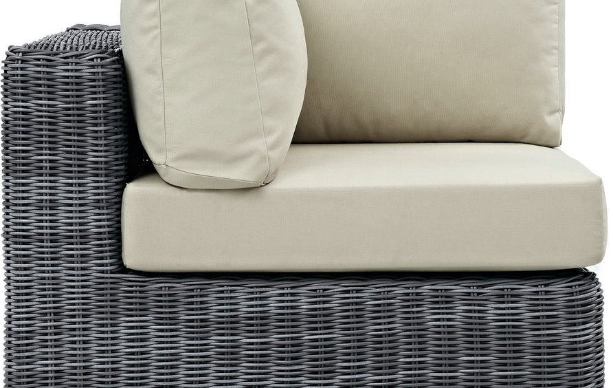 Field Outdoor Patio Sunbrella® Corner in Canvas Antique Beige