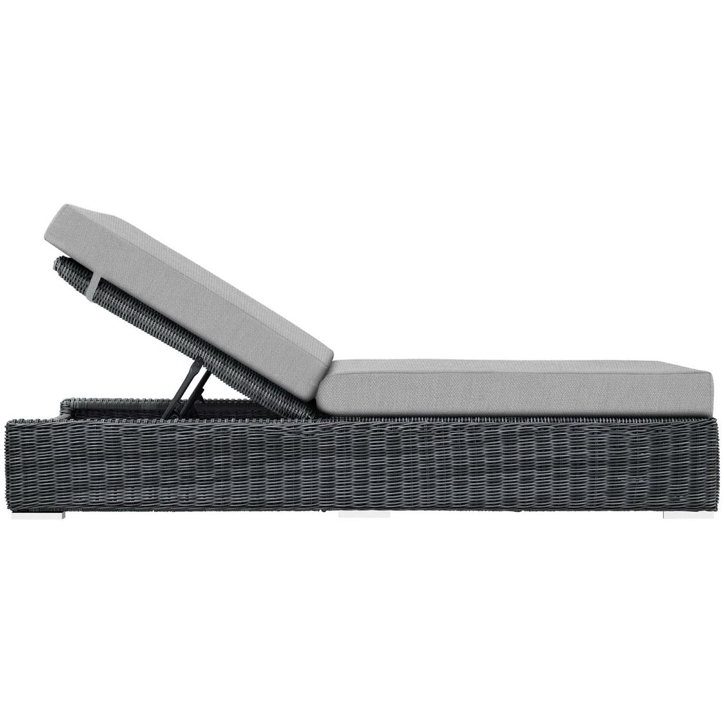 Field Outdoor Patio Sunbrella® Chaise Lounge in Canvas Gray
