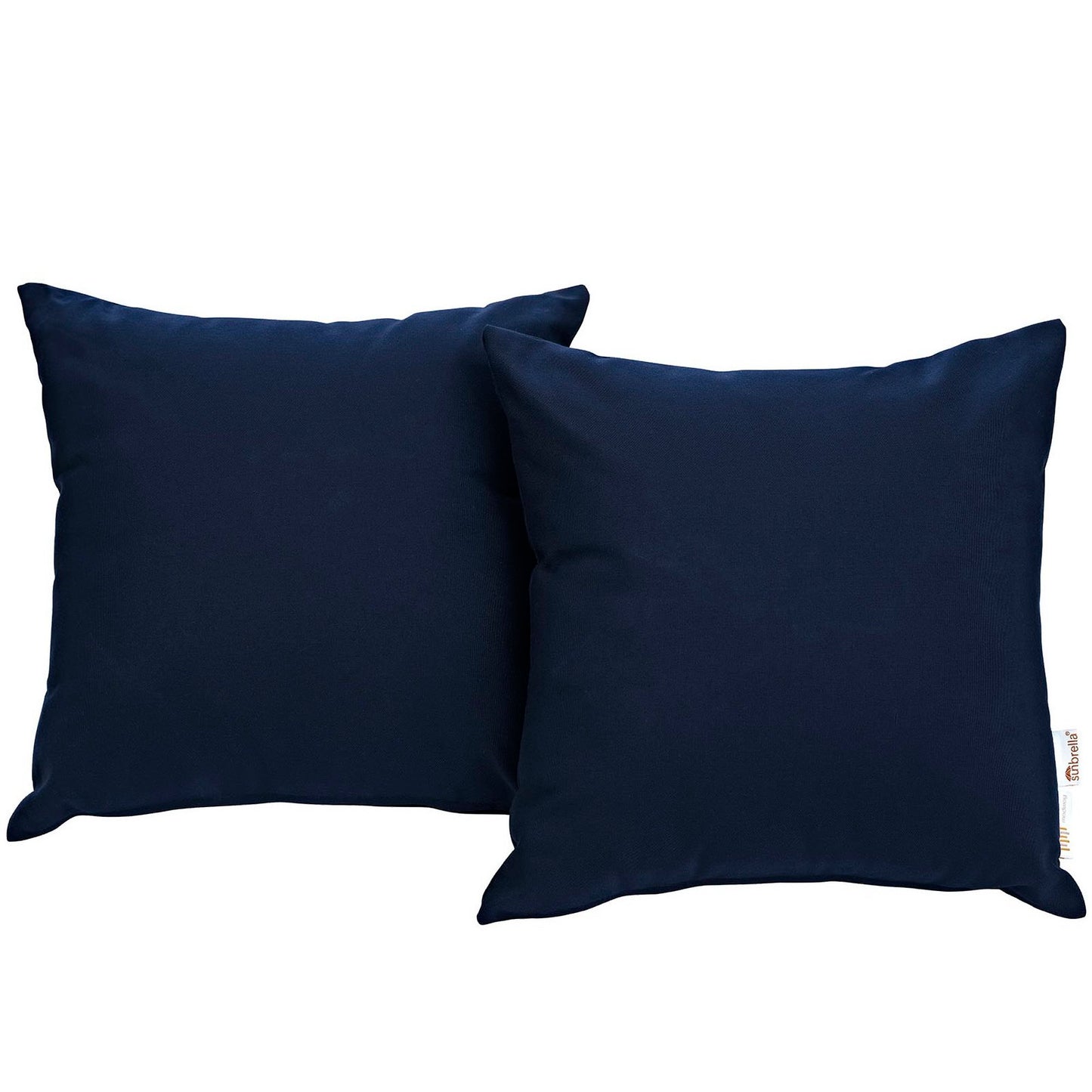Field 2 Piece Outdoor Patio Sunbrella® Pillow Set in Navy