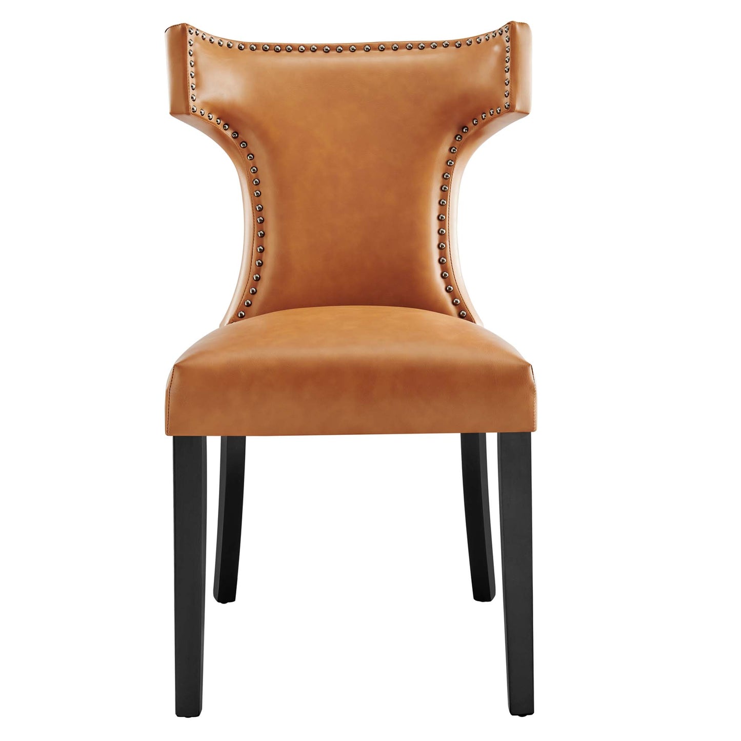 Spire Vegan Leather Dining Chair in Tan