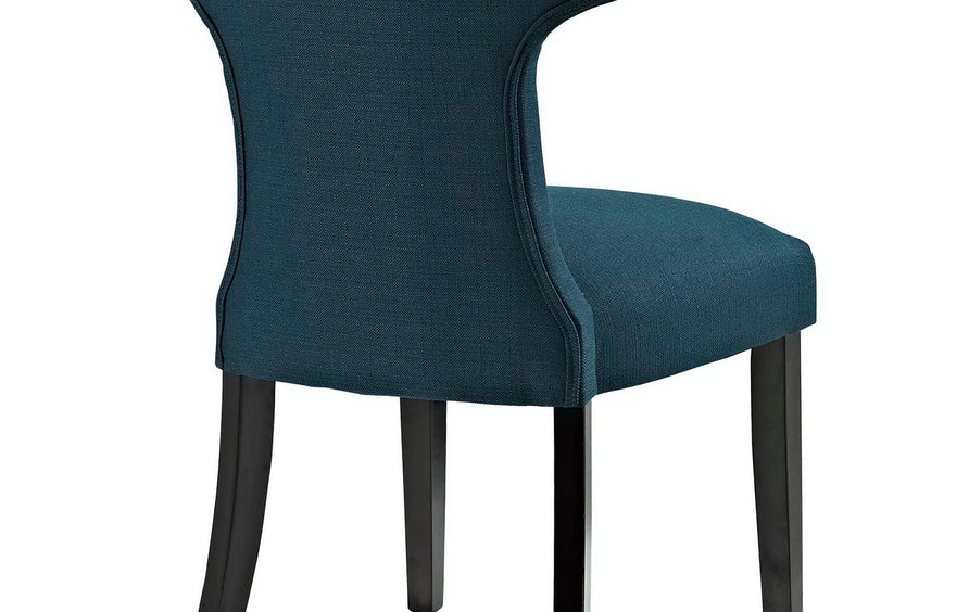 Spire Fabric Dining Chair in Azure