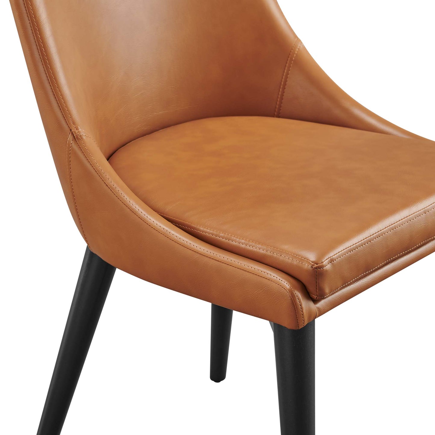Foyer Vegan Leather Dining Chair in Tan
