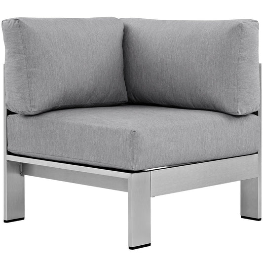 Shore Outdoor Patio Aluminum Corner Sofa by Furniture For America