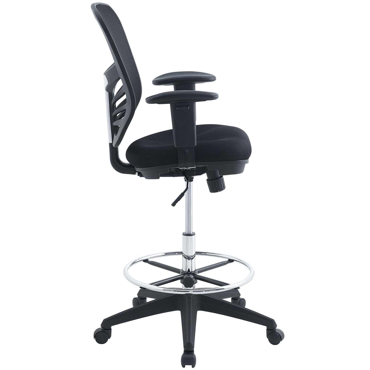 Raffia Drafting Chair in Black