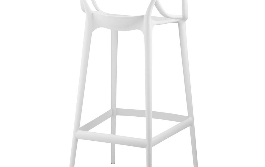 York Bar Stool Set of 4 in White
