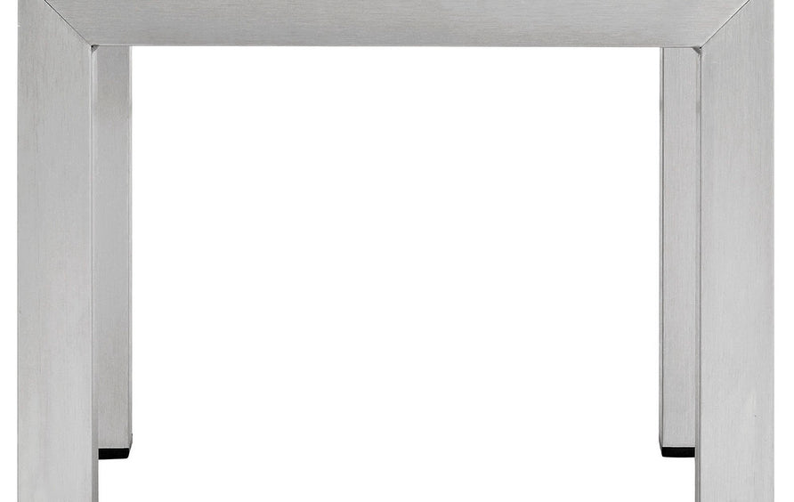 Marlow 2 Piece Outdoor Patio Set in Silver Gray