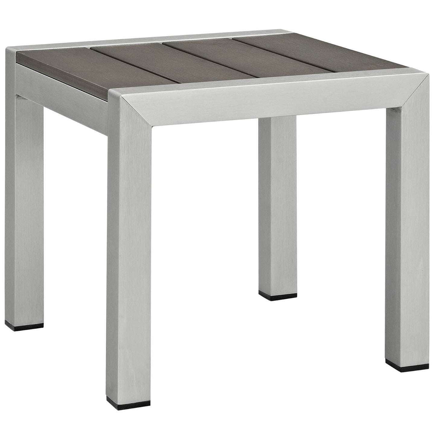 Marlow 3 Piece Outdoor Patio Aluminum Set in Silver Navy