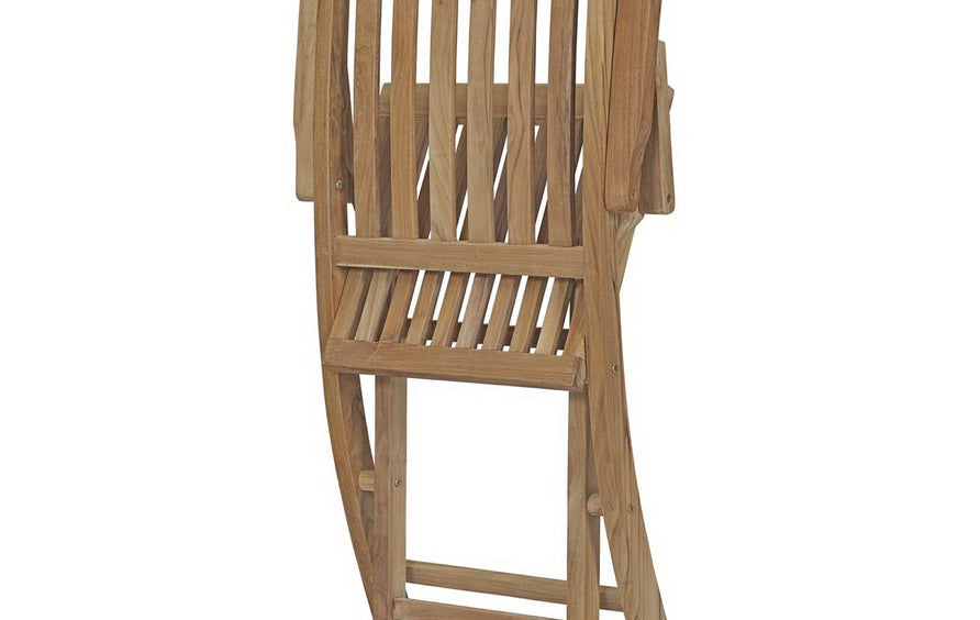 Cove Outdoor Patio Teak Folding Chair in Natural