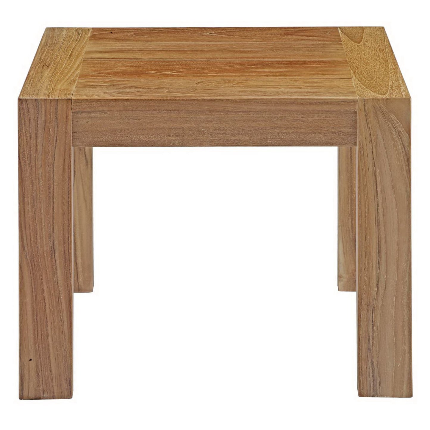 Cedar Outdoor Patio Wood Side Table in Natural
