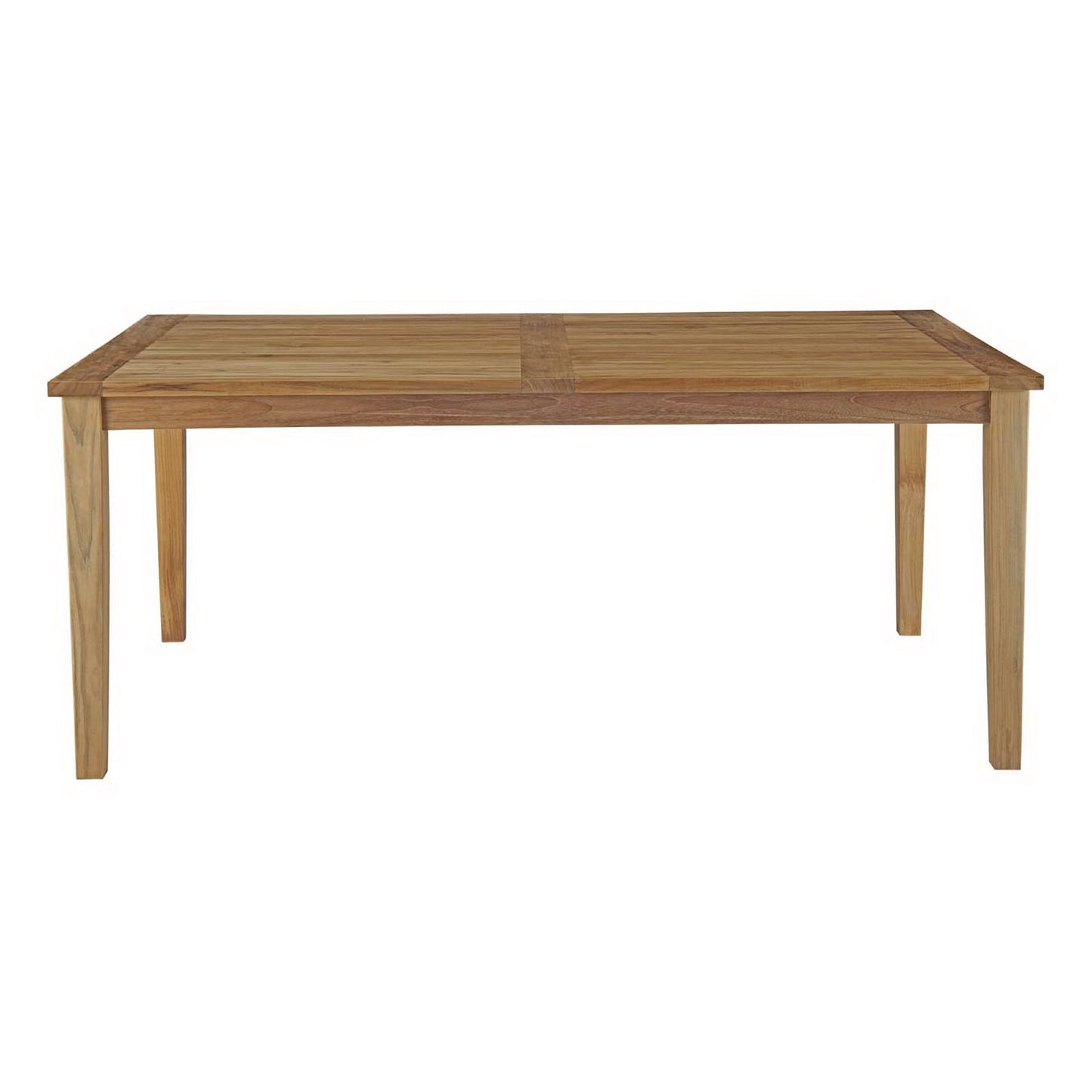Cove 72" Outdoor Patio Teak Dining Table in Natural