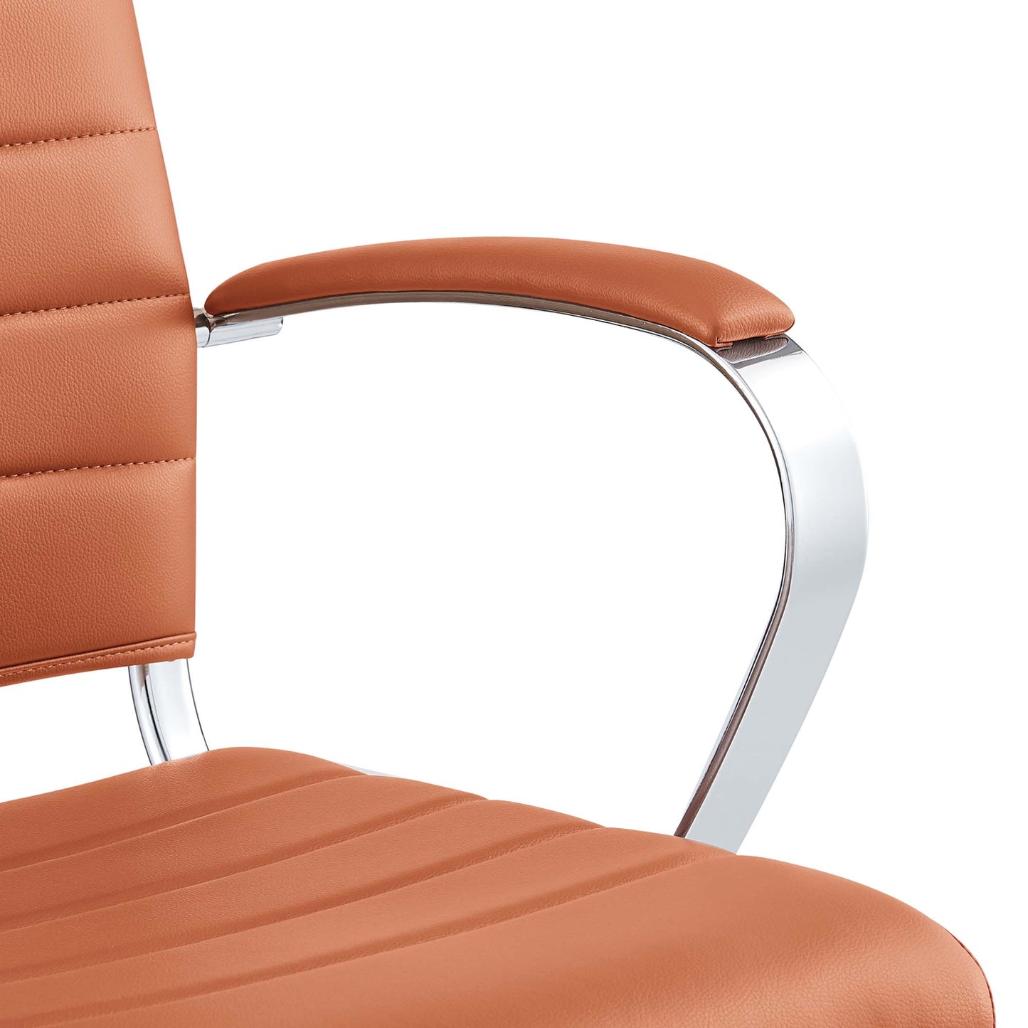 Vanilla Mid Back Office Chair in Terracotta