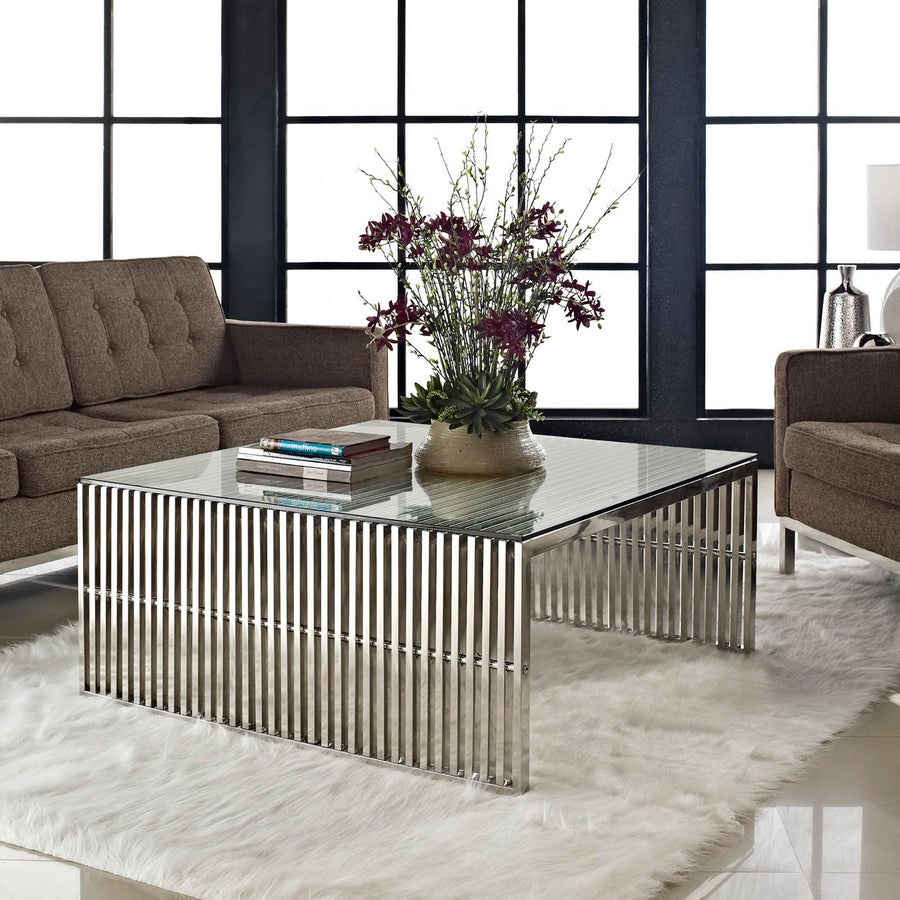 Fenn Coffee Table in Silver