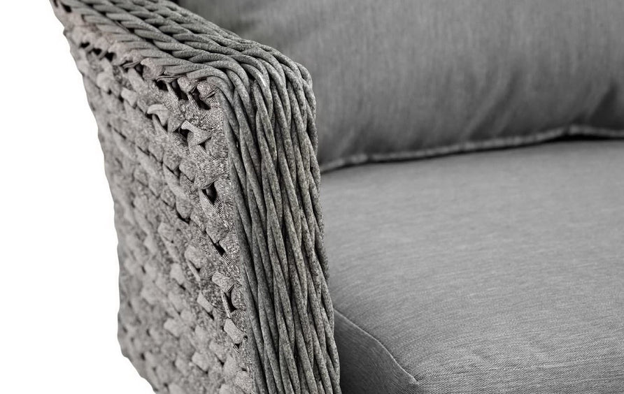 Bodhi Outdoor Patio Wicker Rattan Armchair in Gray Gray