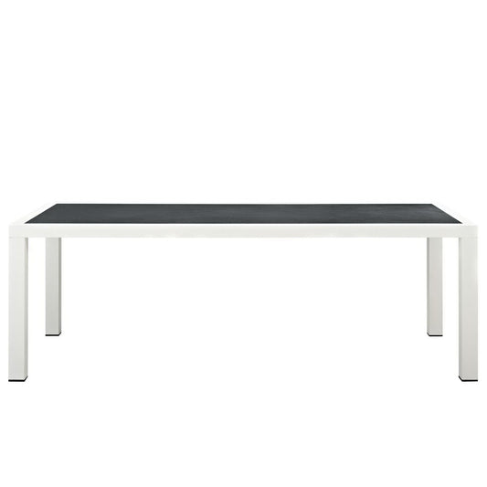 Stance 90.5" Outdoor Patio Aluminum Dining Table by Furniture For America
