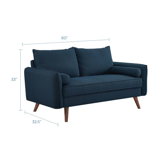 Revive Upholstered Fabric Loveseat by Furniture for America