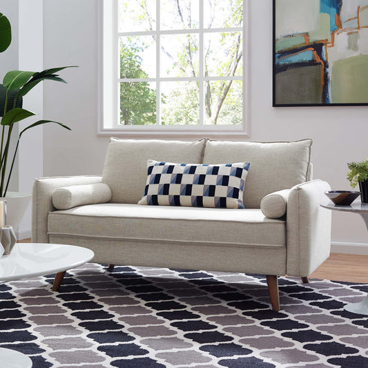 Revive Upholstered Fabric Loveseat by Furniture for America