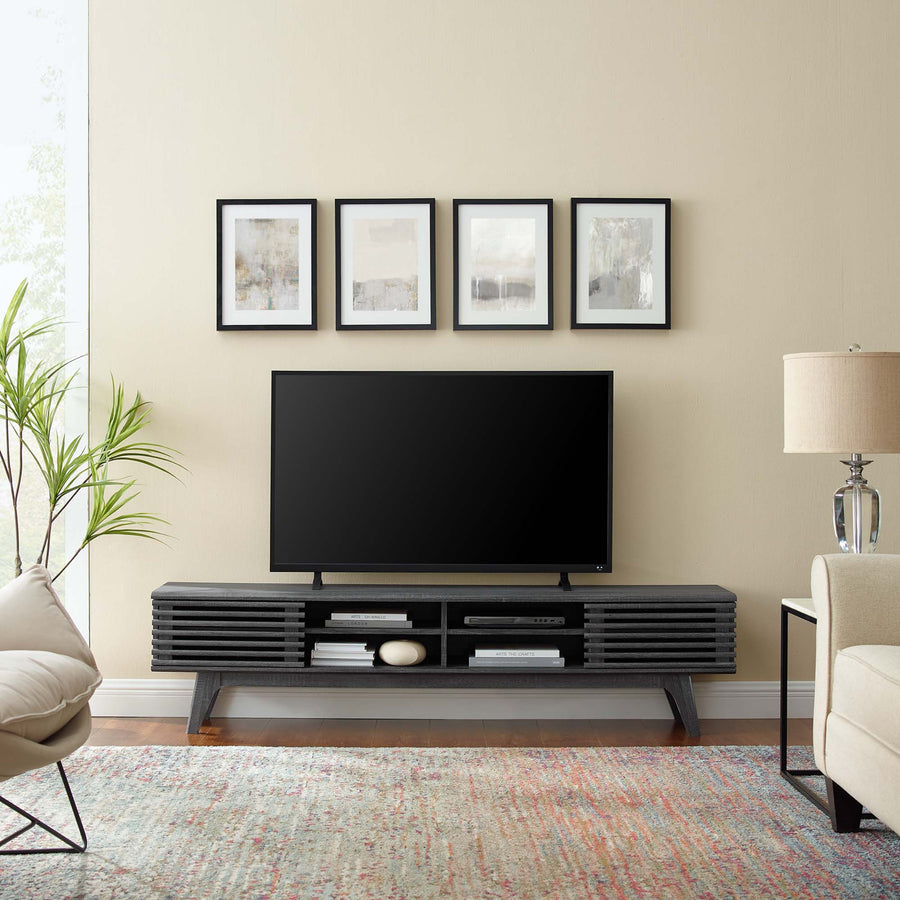 Vera 70" Entertainment Center TV Stand in Charcoal