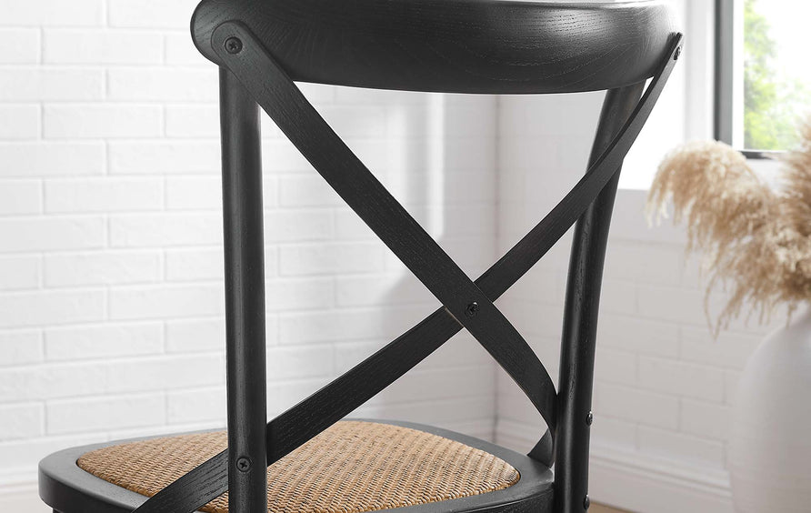 Juniper Dining Side Chair Set of 2 in Black