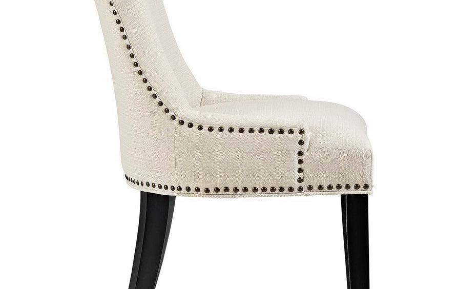 Marquis Fabric Dining Chair Set of 4 in Beige