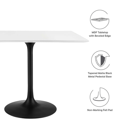 Lippa 36" Square Wood Dining Table by Furniture For America