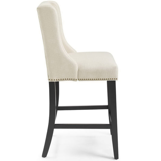 Baron Upholstered Fabric Counter Stool by Furniture For America