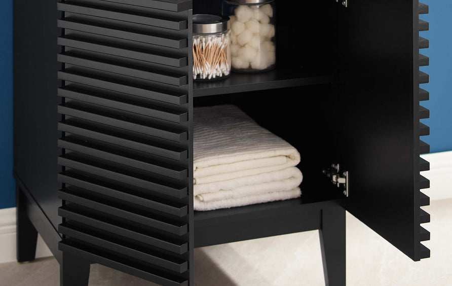 Vera 24" Bathroom Vanity in Black White