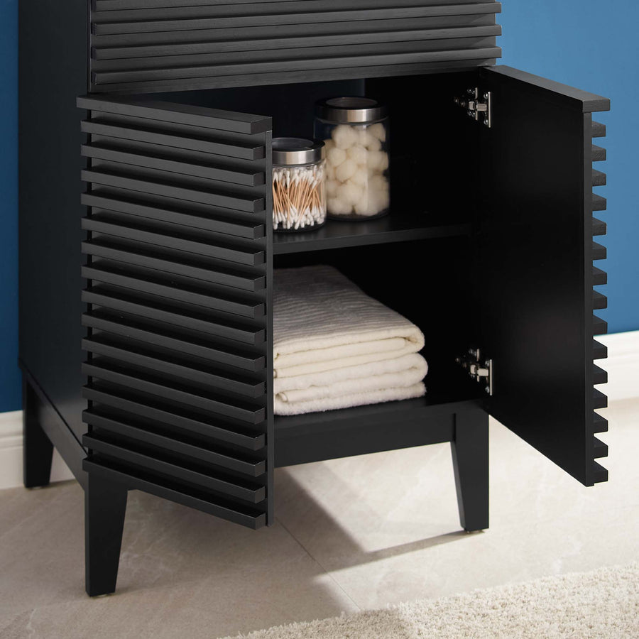 Vera 24" Bathroom Vanity in Black White
