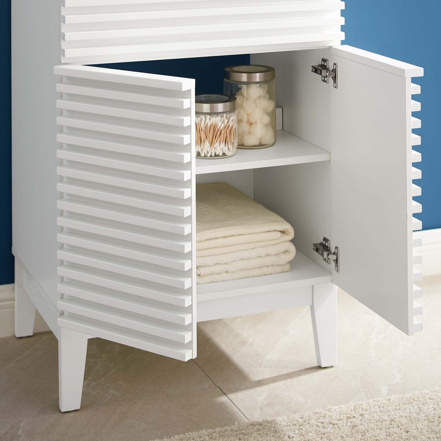 Vera 24" Bathroom Vanity in White White