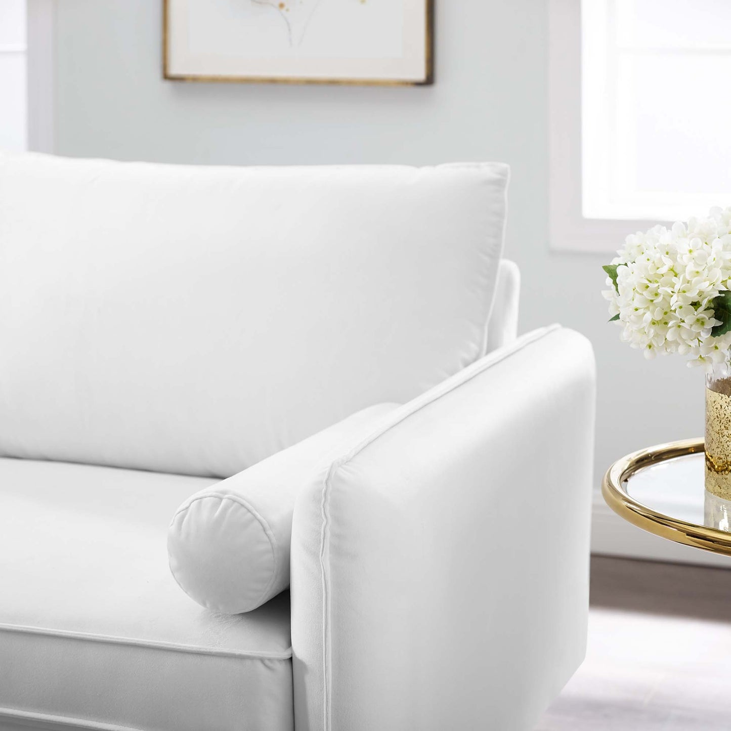 Revive Performance Velvet Sofa by Furniture For America