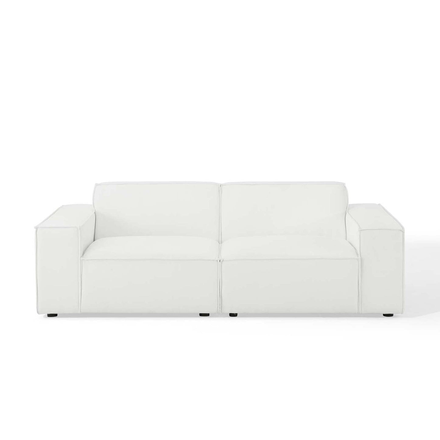 Atlas 2-Piece Sectional Sofa in White
