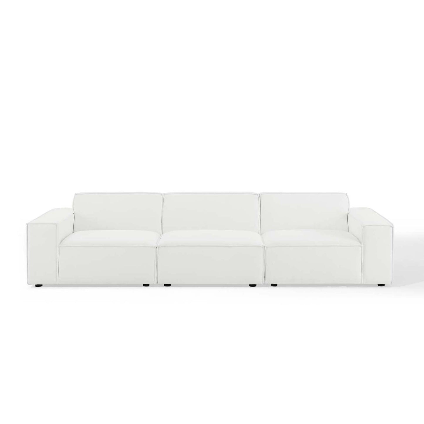 Atlas 3-Piece Sectional Sofa in White