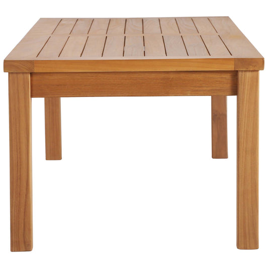 Upland Outdoor Patio Teak Wood Coffee Table by Furniture For America