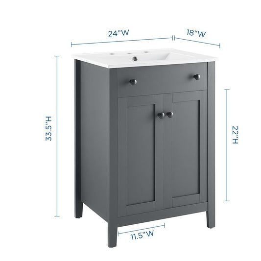 Nantucket 24" Bathroom Vanity by Furniture For America