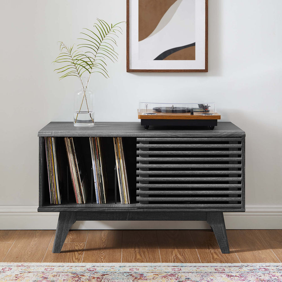Vera Vinyl Record Display Stand in Charcoal