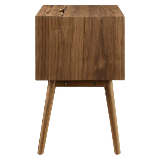 Ember Wood Nightstand With USB Ports by Furniture For America