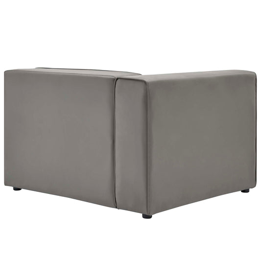 Mingle Vegan Leather Left-Arm Chair by Furniture For America