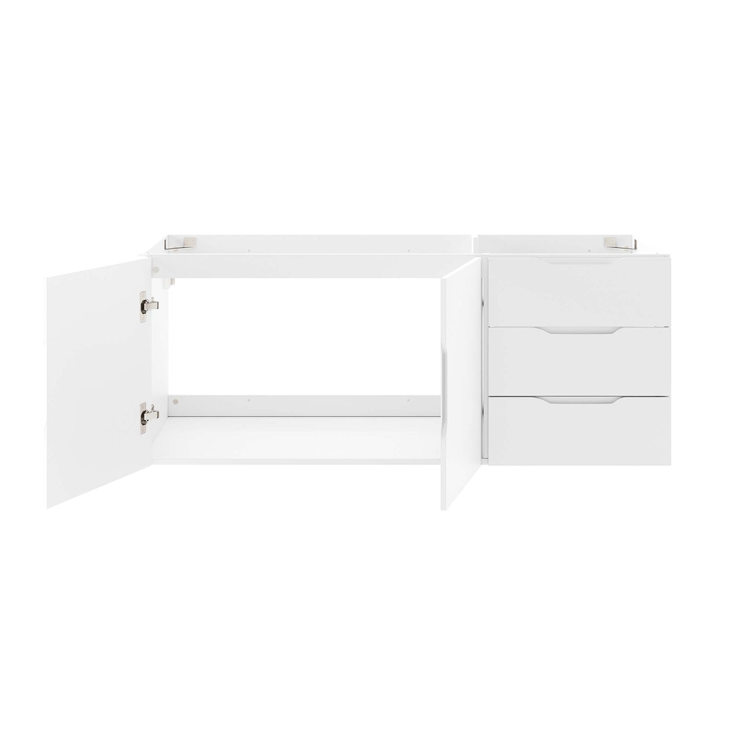 Bellamy 48" Double or Single Sink Compatible (Not Included) Bathroom Vanity Cabinet in White