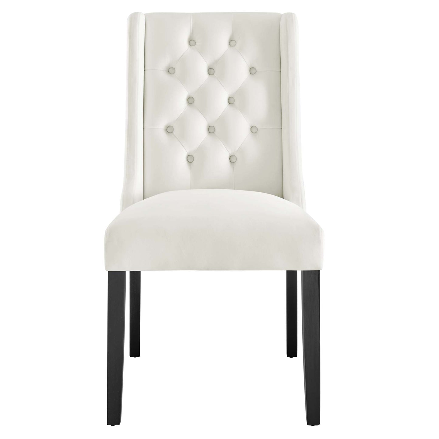 Ellison Performance Velvet Dining Chairs Set of 2 in White