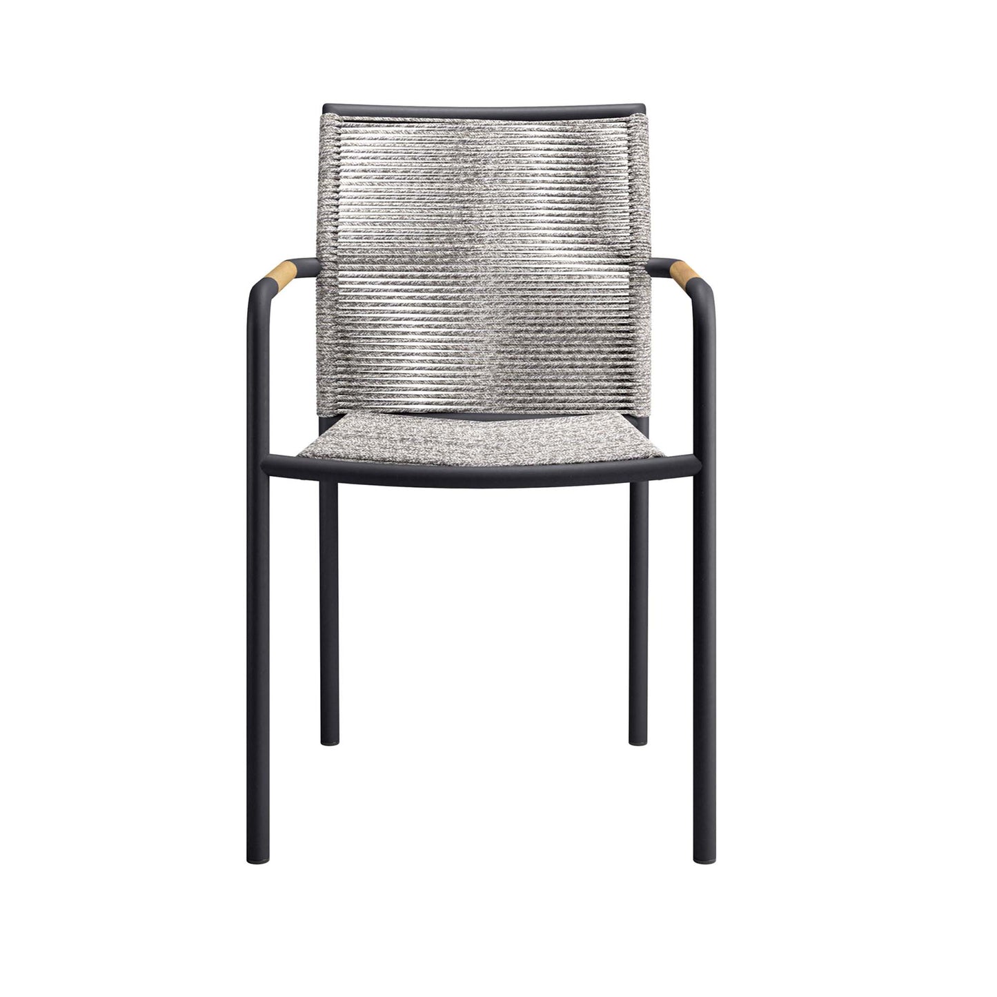 Slane Outdoor Patio Armchairs Set of 2 in Light Gray