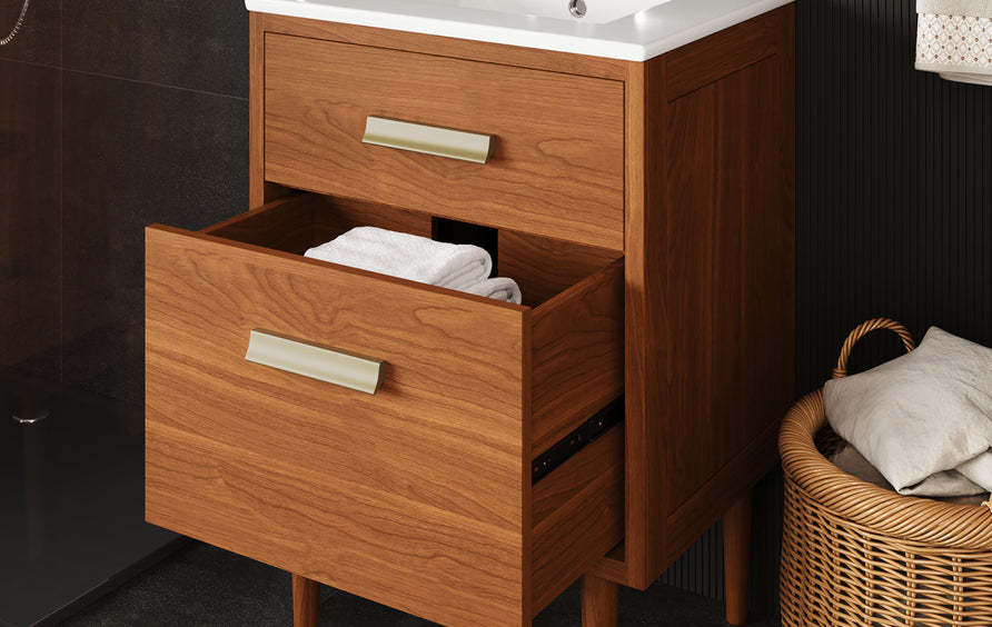 Arbor 24" Bathroom Vanity in Natural White