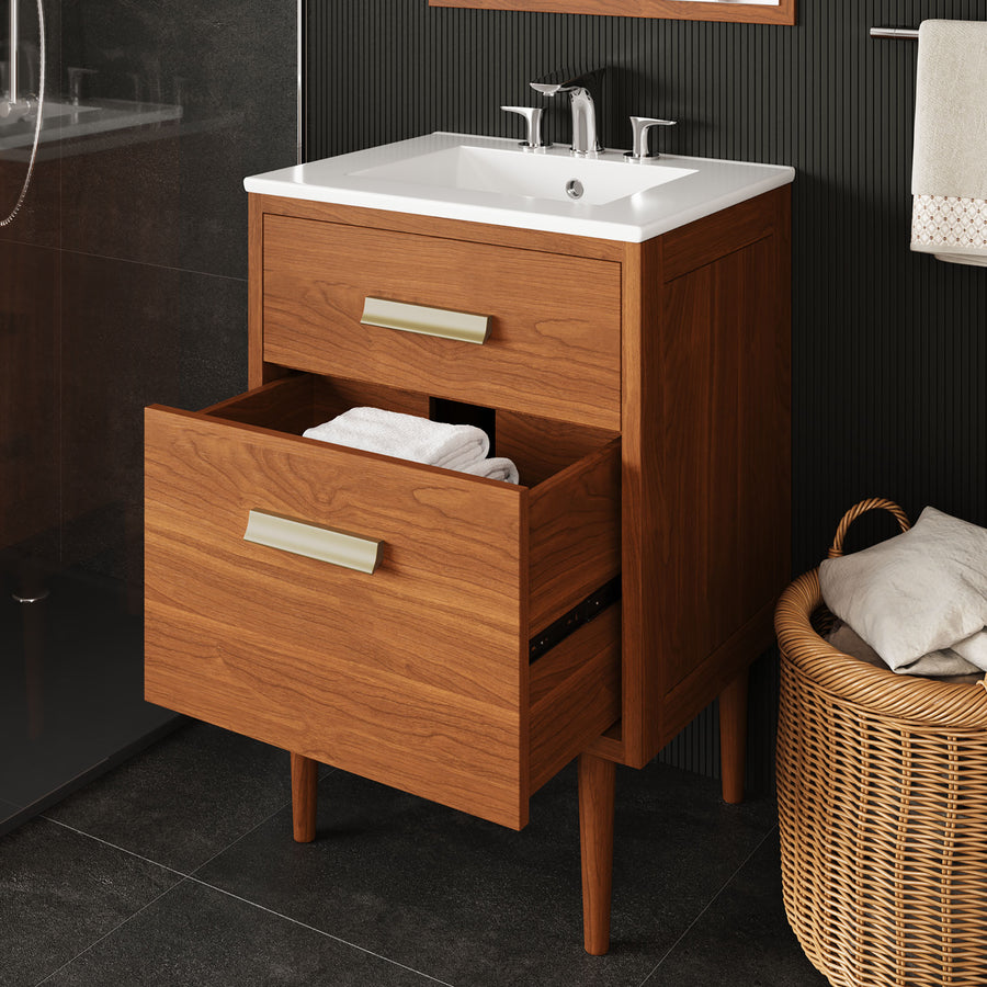 Arbor 24" Bathroom Vanity in Natural White